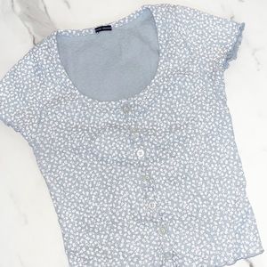 Brandy Melville🦋 light blue top